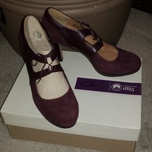 Eggplant Clark's Heels